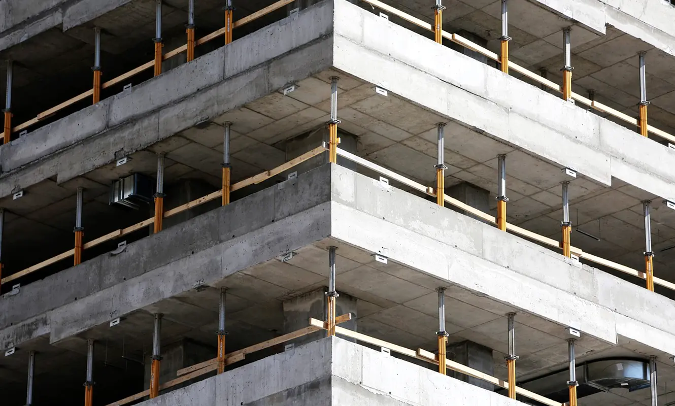 Engineering-Sydney-concrete-block-walls Concrete block walls used on a commercial office building